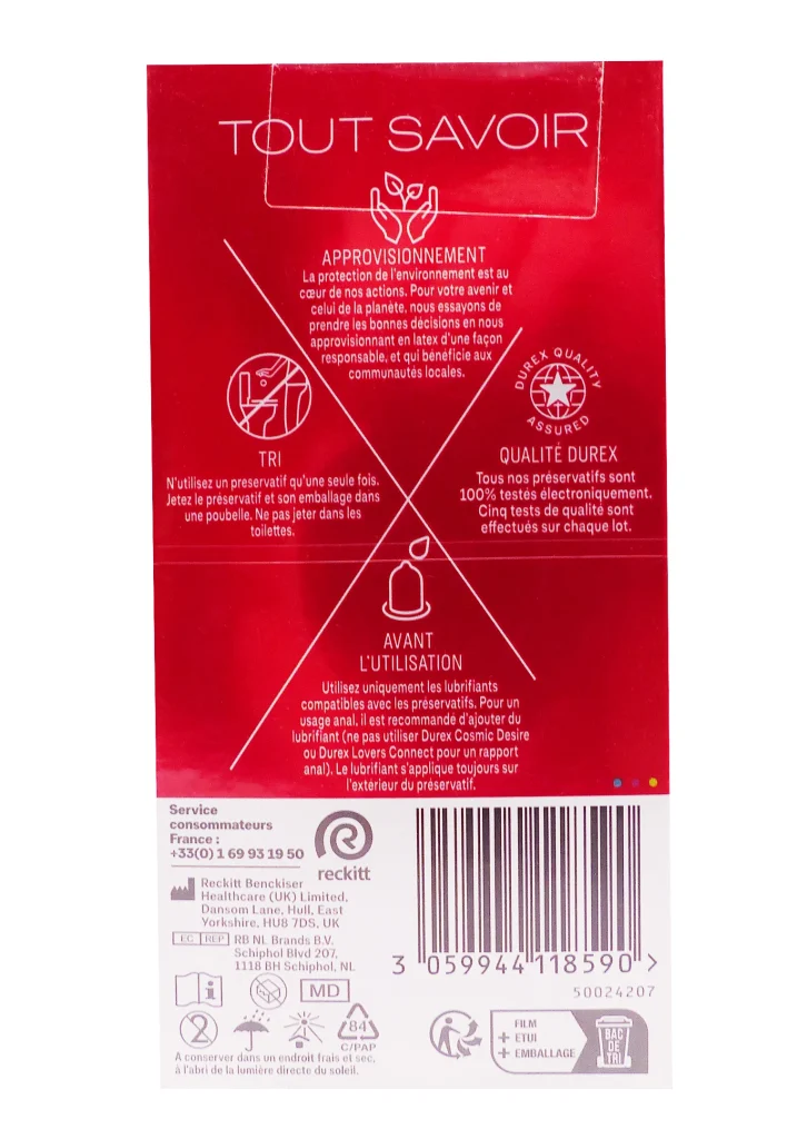 DUREX FEELING EXTRA PRESERVATIFS 12 UNITES 3 dos preservatifs 1 1