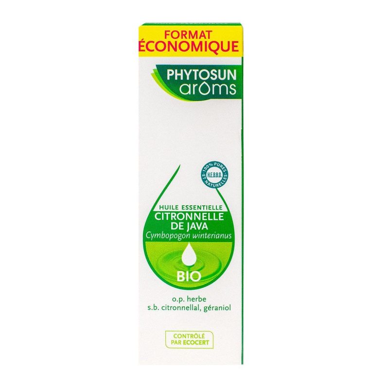 PHYTOSUN ARÔMS HUILE ESSENTIELLE CITRONNELLE DE JAVA BIO 30ML