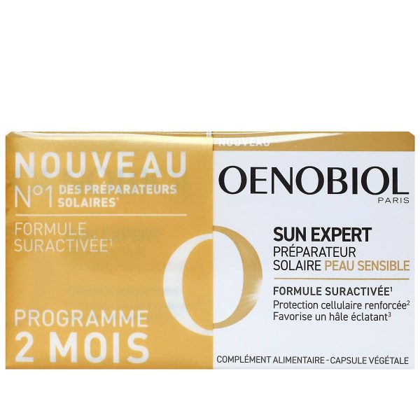 Oenobiol Sun Expert préparateur solaire peau sensible 2 x 30 capsules