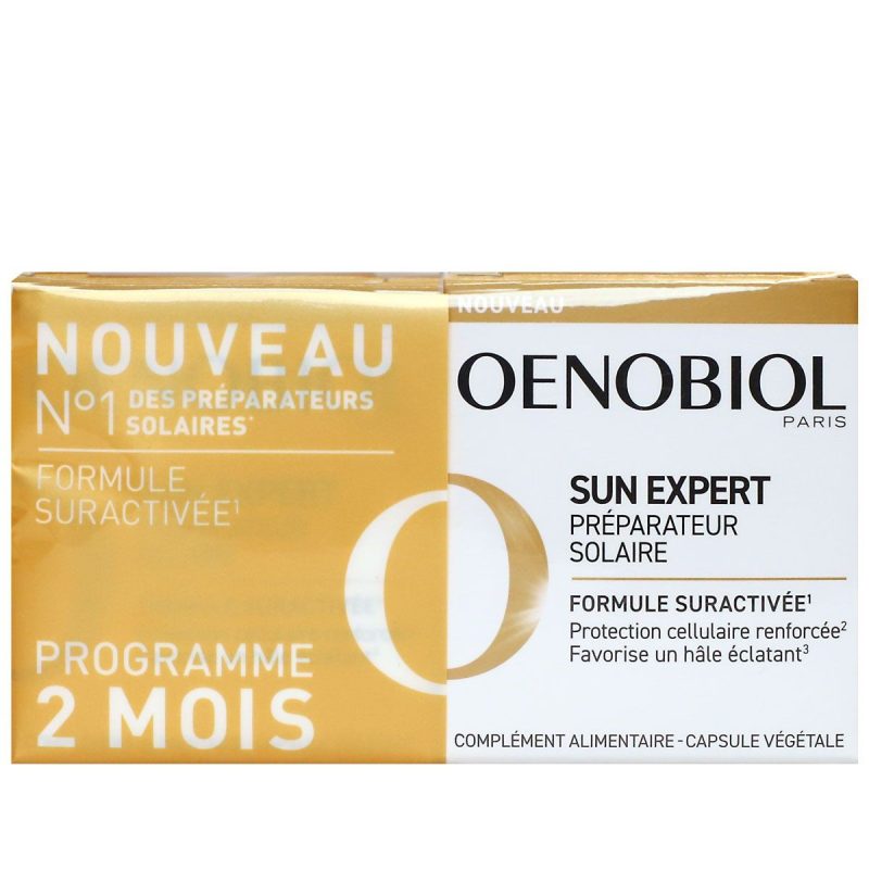 Oenobiol Sun Expert préparateur solaire peau normale 2 x 30 capsules