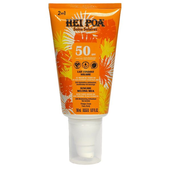 Hei Poa Lait fondant solaire SPF 50 150 ML