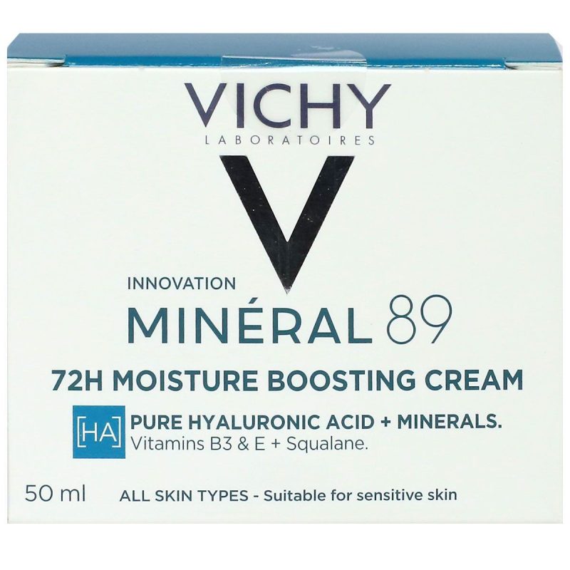 Vichy Minéral 89 Crème boost d'hydratation 72h texture légère