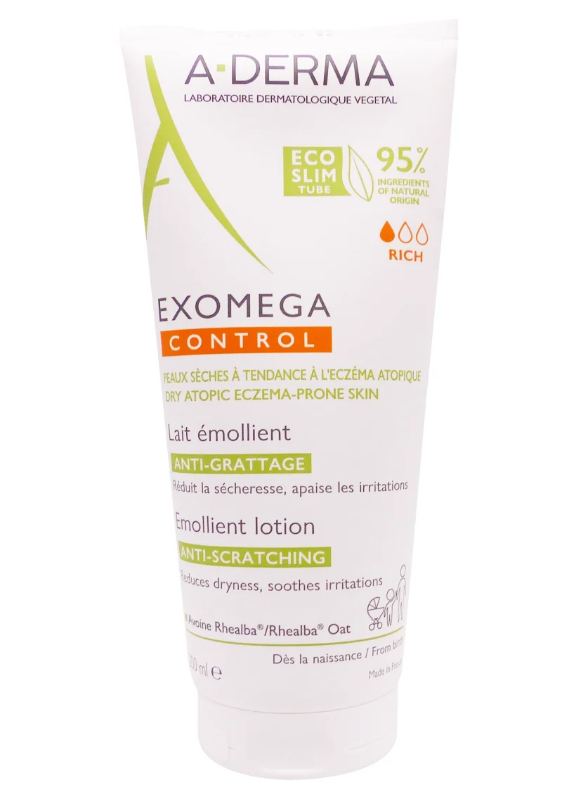 aderma exomega control lait emolient 200ml