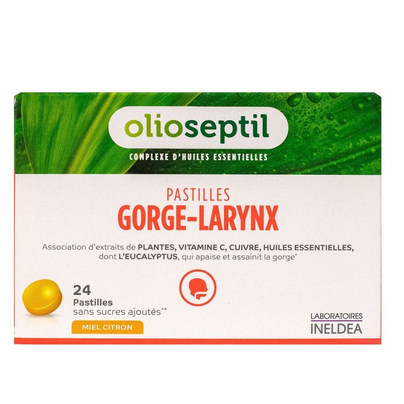 Olioseptil gorge-larynx pastilles Miel Citron 24 pastilles