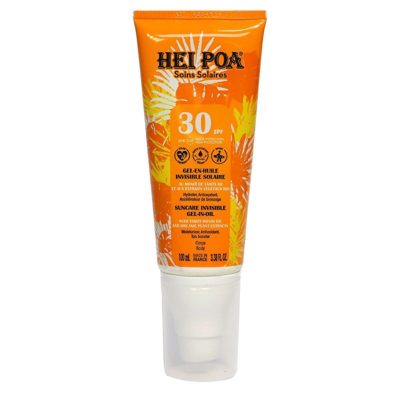 Hei Poa gel-en-huile invisible solaire SPF 30 150 ML