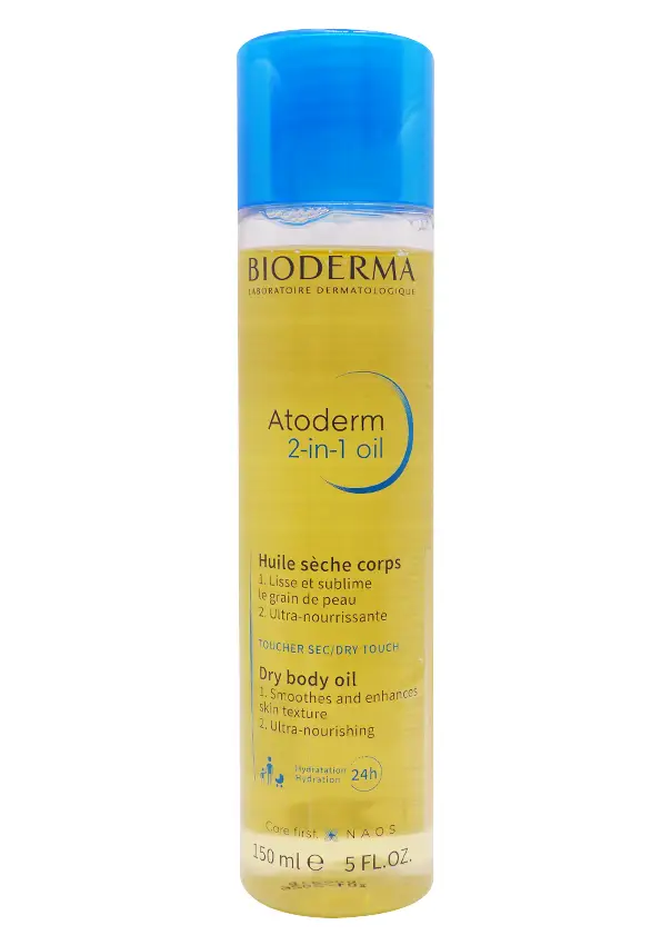 Bioderma atoderm 2 in 1 oil huile sèche corps 150 mL