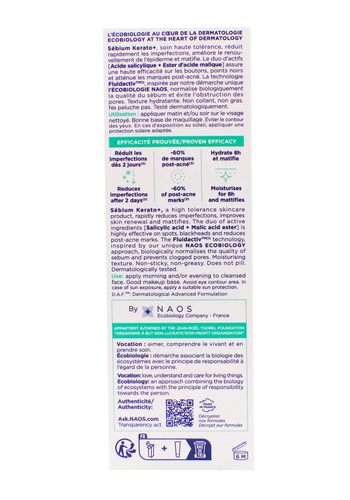 BIODERMA SEBIUM KERATO+ GEL CREME 30ML 5 dos sebium kerato