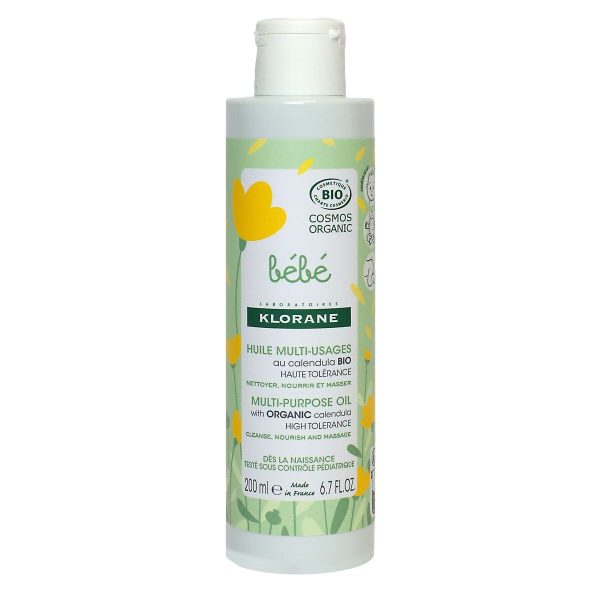 KLORANE BEBE HUILE MULTI USAGES AU CALENDULA BIO 200 ML