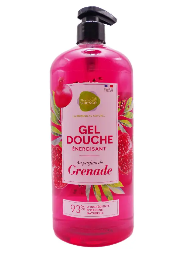 gel douche energisant grenade 1L pharmascience