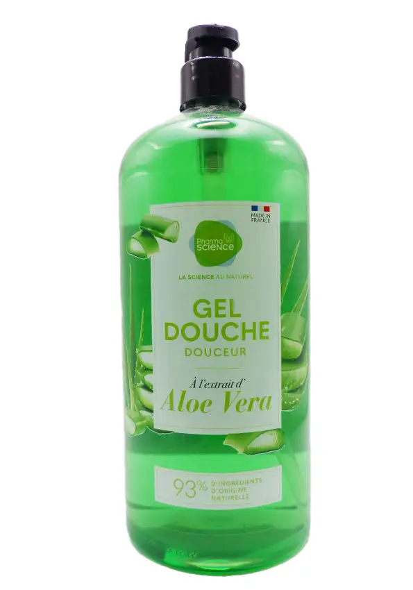 gel douche pharmascience aloe vera 1L