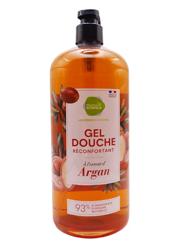 gel douche réconfortant a l'extrait d'argan pharmascience