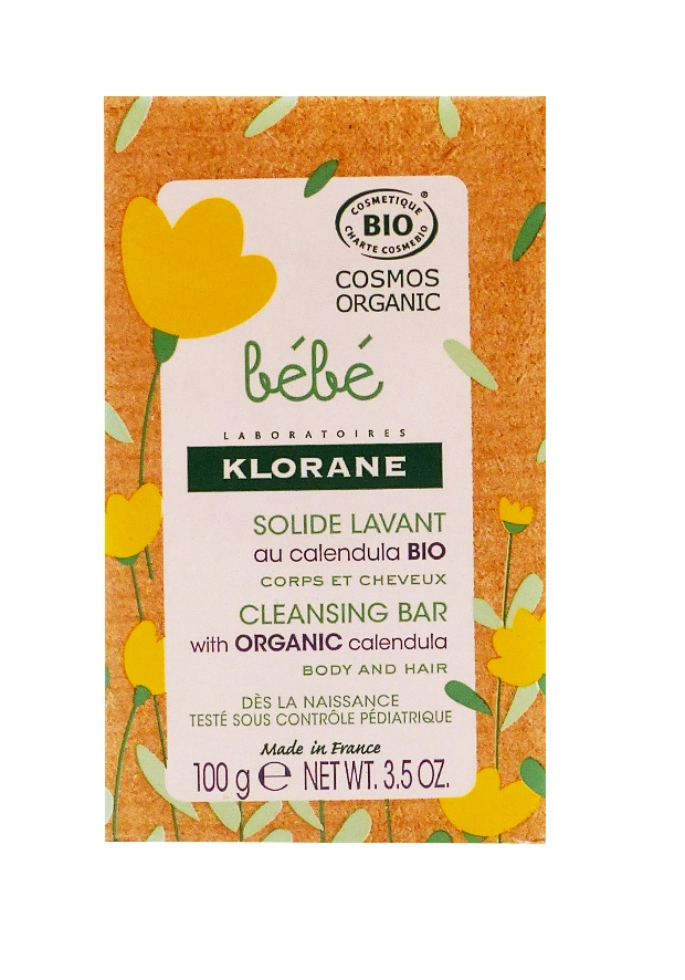 KLORANE BEBE PAIN SOLIDE LAVANT AU CALENDULA BIO 100 G 3 klorane pain solide lavant au calendula 100 g