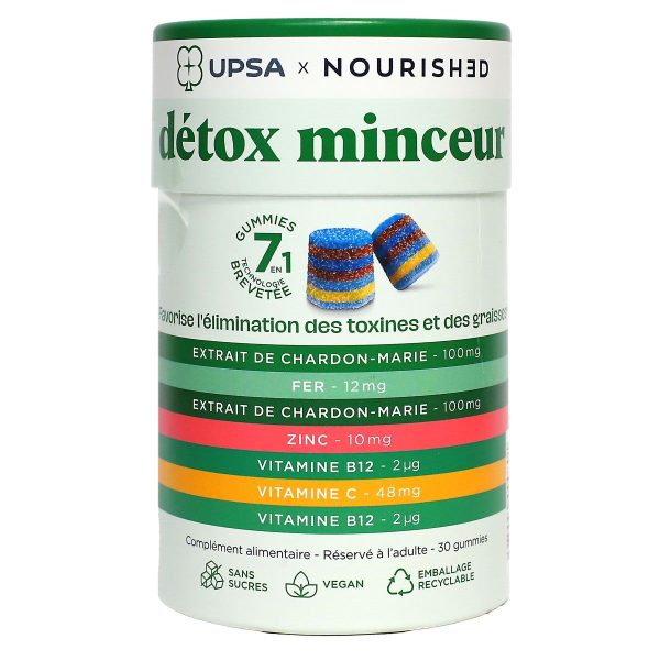 UPSA Nourished Détox Minceur gummies boite de 30