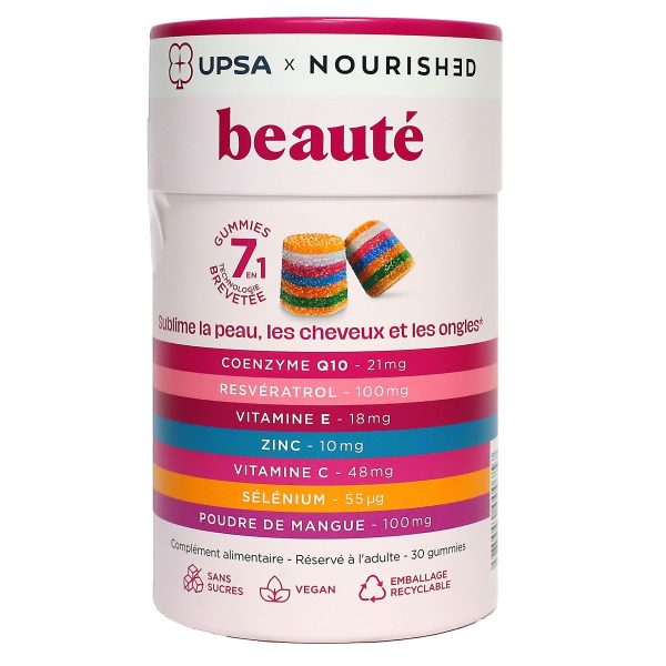 UPSA Nourished Beauté gummies boite de 30