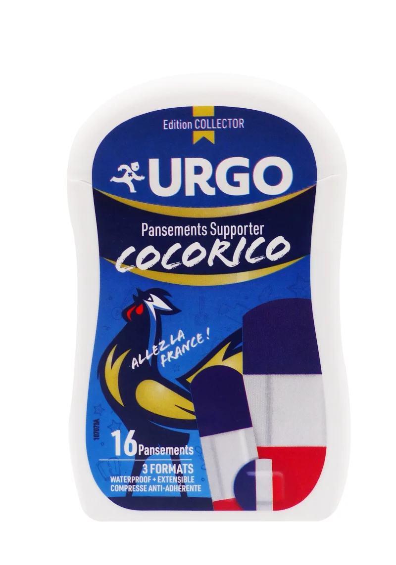 URGO 16 PANSEMENTS SUPPORTER COCORICO 3 FORMATS 2 cocorico pansement supporter 16 pansements