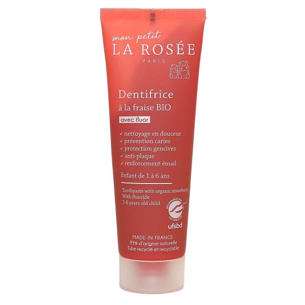 LA ROSEE DENTIFRICE BEBE A LA FRAISE BIO 50 ML