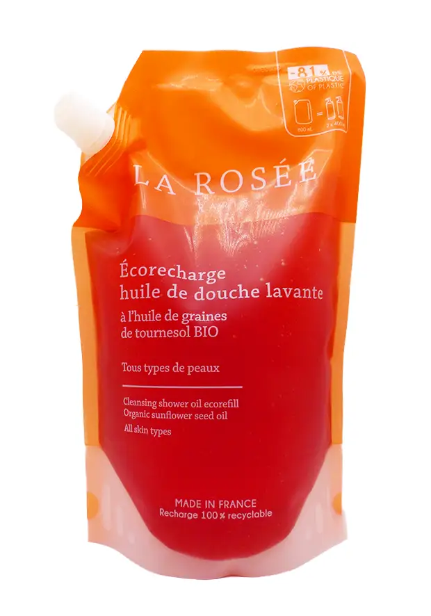 La rosé ecorecharge huile de douche 800mL