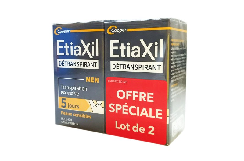 Etiaxil Men détranspirant roll-on LOT DE 2 X 15 ML