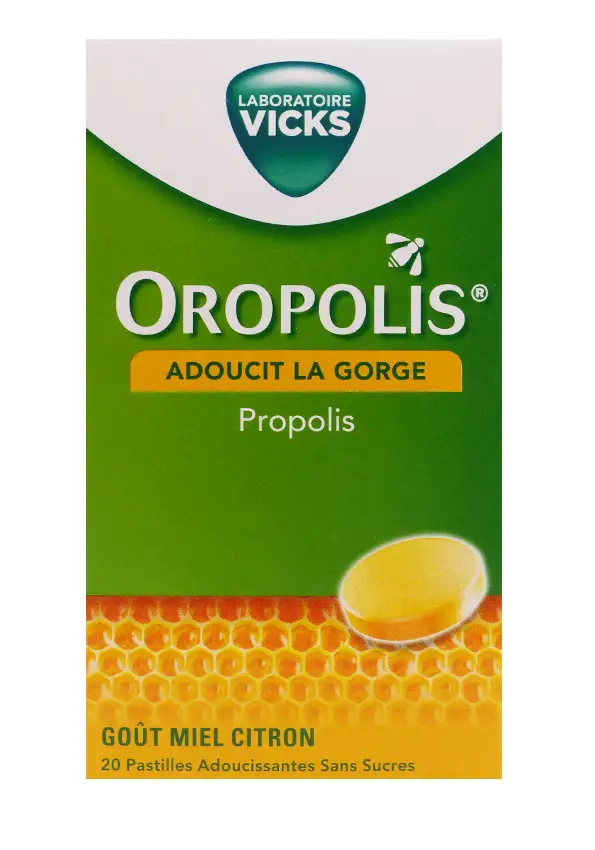 oropolis propolis adoucit la gorge 20 pastilles miel citron