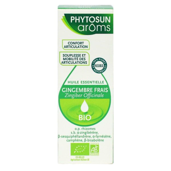 PHYTOSUN ARÔMS HUILE ESSENTIELLE DE GINGEMBRE FRAIS BIO 5ML