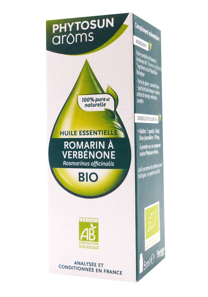 PHYTOSUN ARÔMS HUILE ESSENTIELLE ROMARIN A VERBENONE BIO 5ML 2 phytosun aroms huile essentielle romarin a verbenone bio