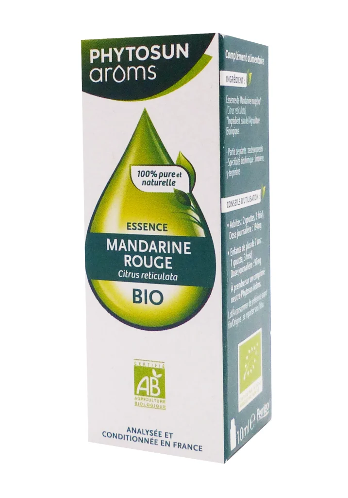 PHYTOSUN ARÔMS HUILE ESSENTIELLE MANDARINE ROUGE BIO 10ML 2 phytosun aroms mandarine rouge