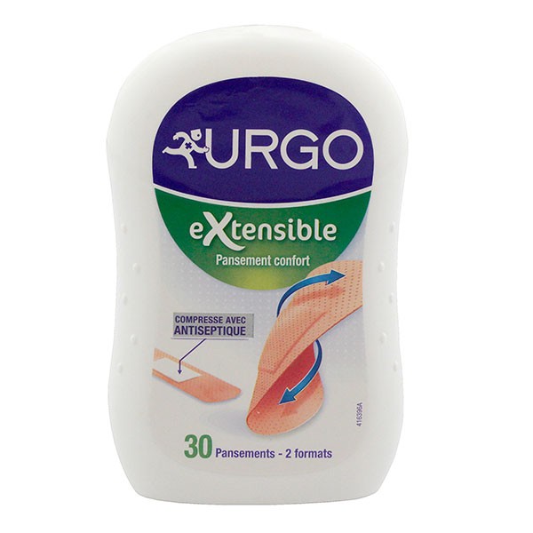 URGO EXTENSIBLE 30 PANSEMENTS 2 FORMATS