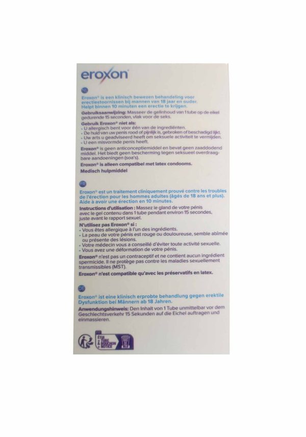 Eroxon gel stimulant en unidoses boite de 4