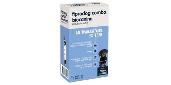 Biocanina Fiprodog Combo Petits chiens 2-10 kg 3 pipettes