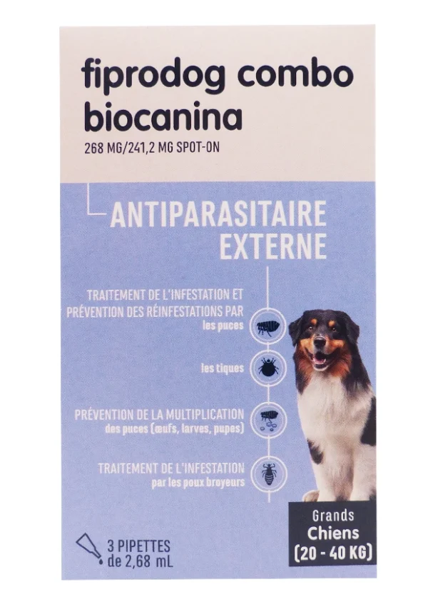 fiprodog combo biocanina 20-40 kg