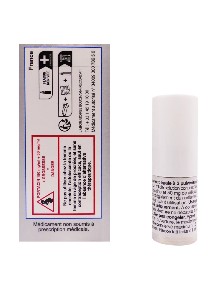 Fortacin Spray : Le Traitement Local N°1 Contre l'Éjaculation Précoce (5 ml) 3 dos fortacin