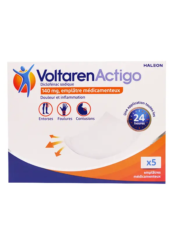 voltarenactigo 140mg 5 emplâtres