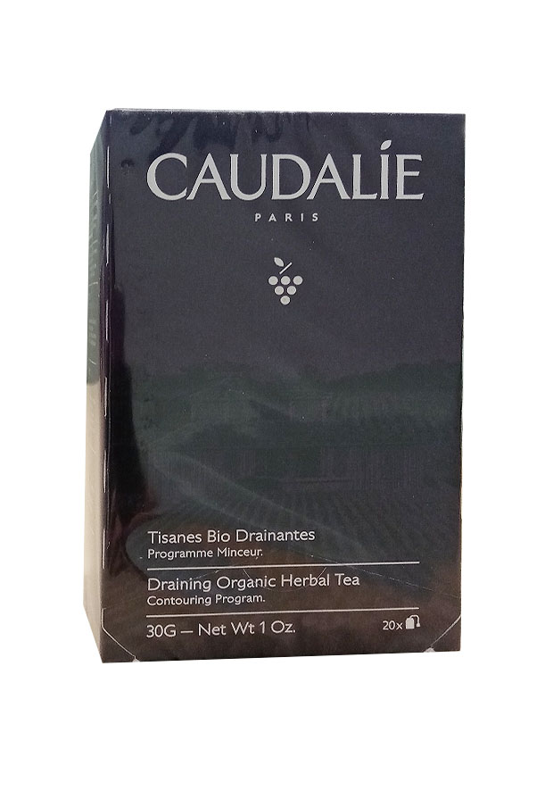 Les Tisanes Bio Drainantes Caudalie 30g détoxifient et drainent l'organisme grâce à une composition de plantes bio. Idéal pour purifier votre corps et améliorer votre bien-être.