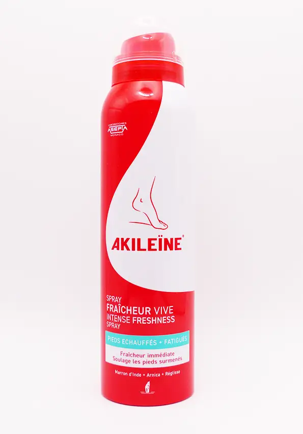 akileine spray fraicheur pied echauffés et fatigués 150 mL