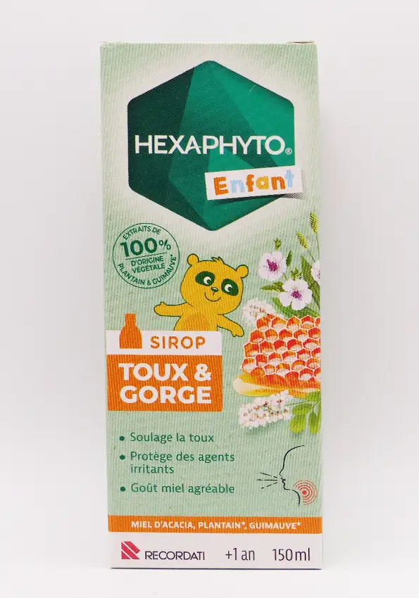 Hexaphyto enfant sirop toux et gorge 150 mL