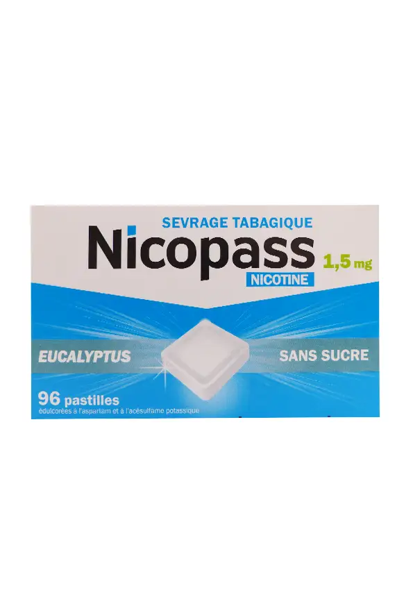 nicopass nicotine 1,5mg eucalyptus 96 pastilles