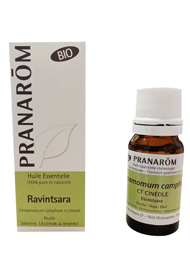 huile essentielle de ravintsara bio 10 mL pranarom