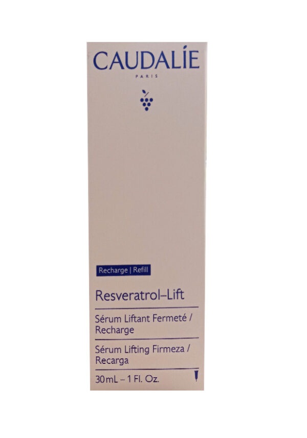 le Sérum Liftant Fermeté Resveratrol Lift Recharge 30ml de Caudalie, à une formule innovante enrichie en resvératrol, collagène végétal et acide hyaluronique. Ce sérum lisse, raffermit et repulpe la peau pour un visage visiblement plus jeune et éclatant. Convient à tous les types de peau.