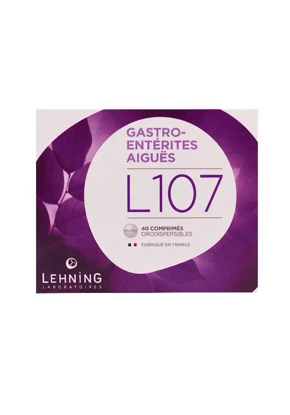 L107 gastroentérites aiguës 40 comprimés orodispersibles