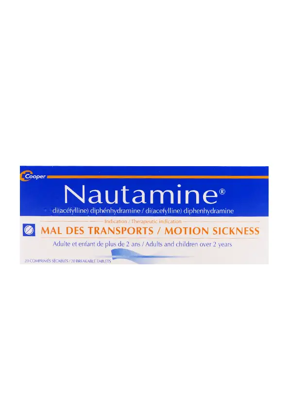 Nautamine mal des transports 20 comprimés sécables