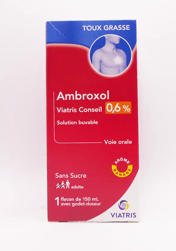 Ambroxol sirop sans sucre 150mL viatris