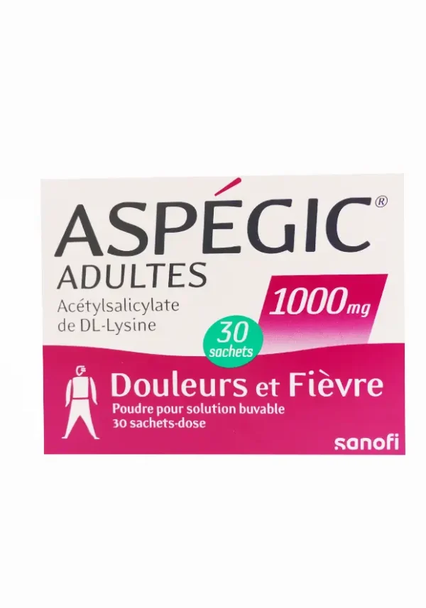 Aspégic adulte 1000mg 30 sachets