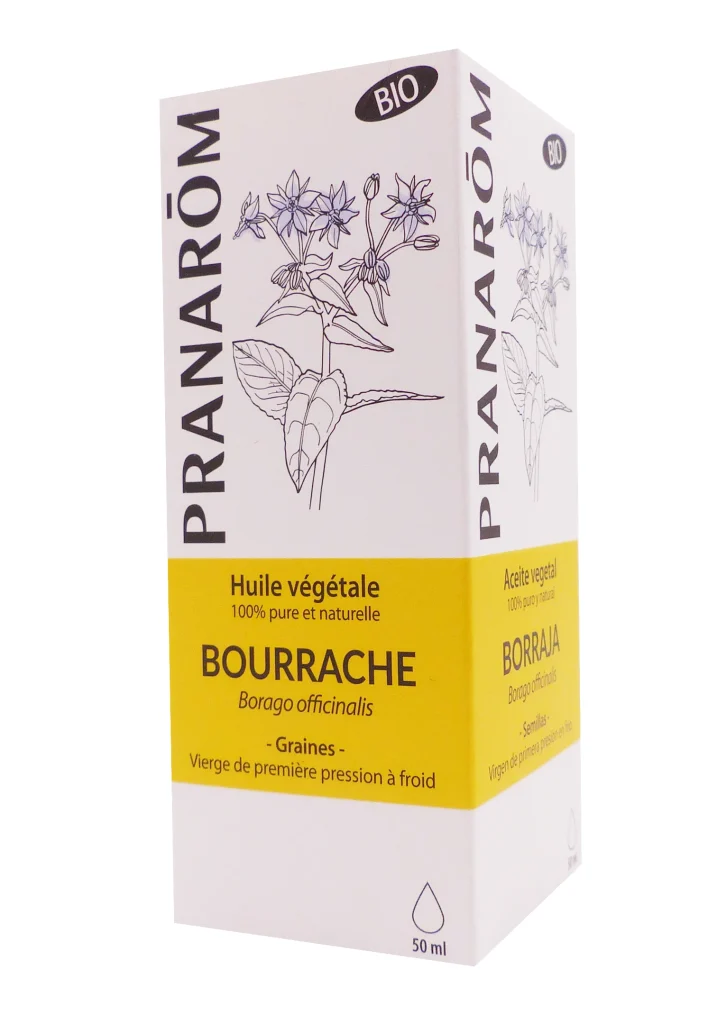HUILE VEGETALE DE BOURRACHE 50ML PRANAROM 2 bourrache huile vegetale