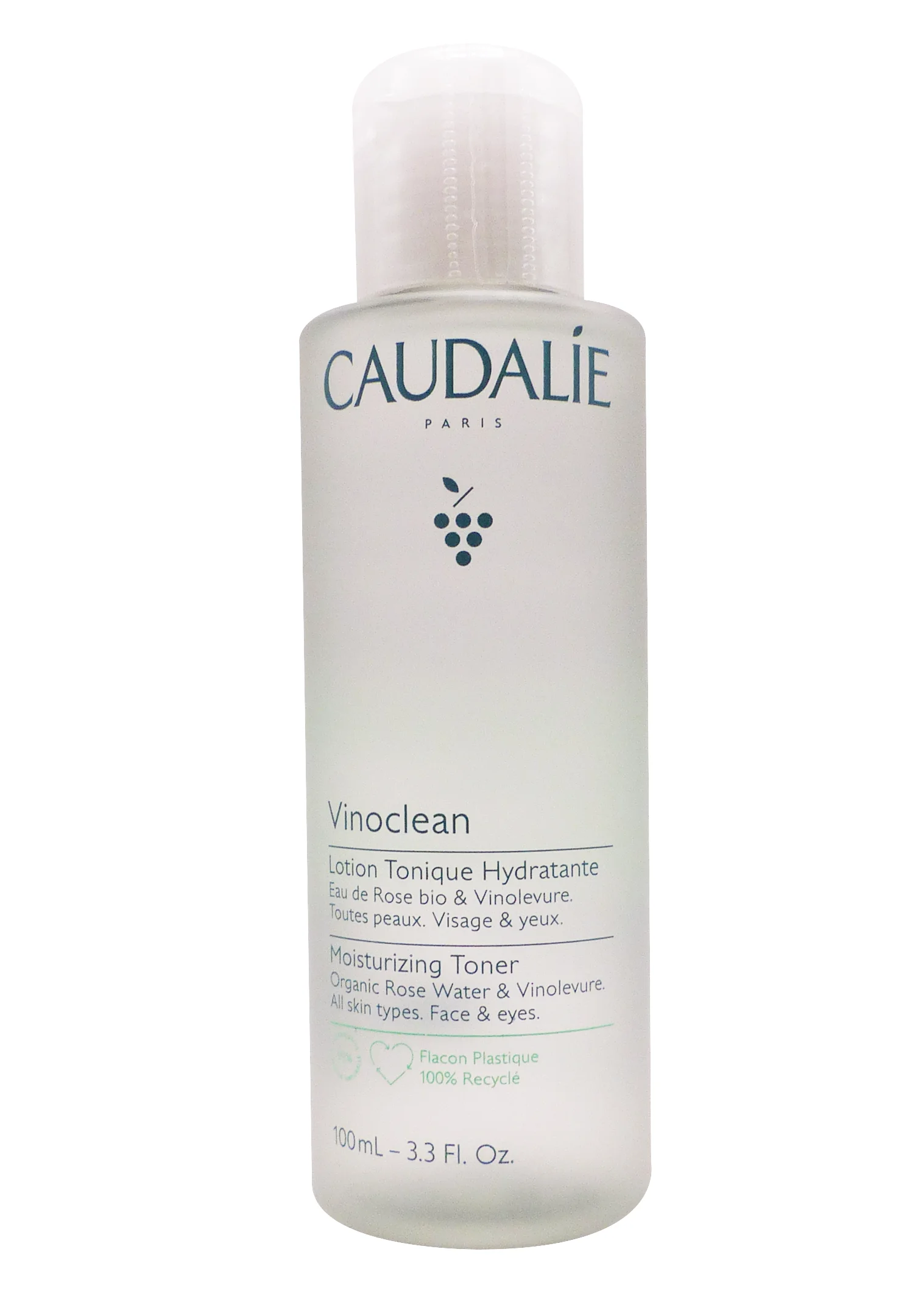 LOTION TONIQUE HYDRATANTE VINOCLEAN 100 ML CAUDALIE 1 caudalie vinoclean lotion tonique 100 ml