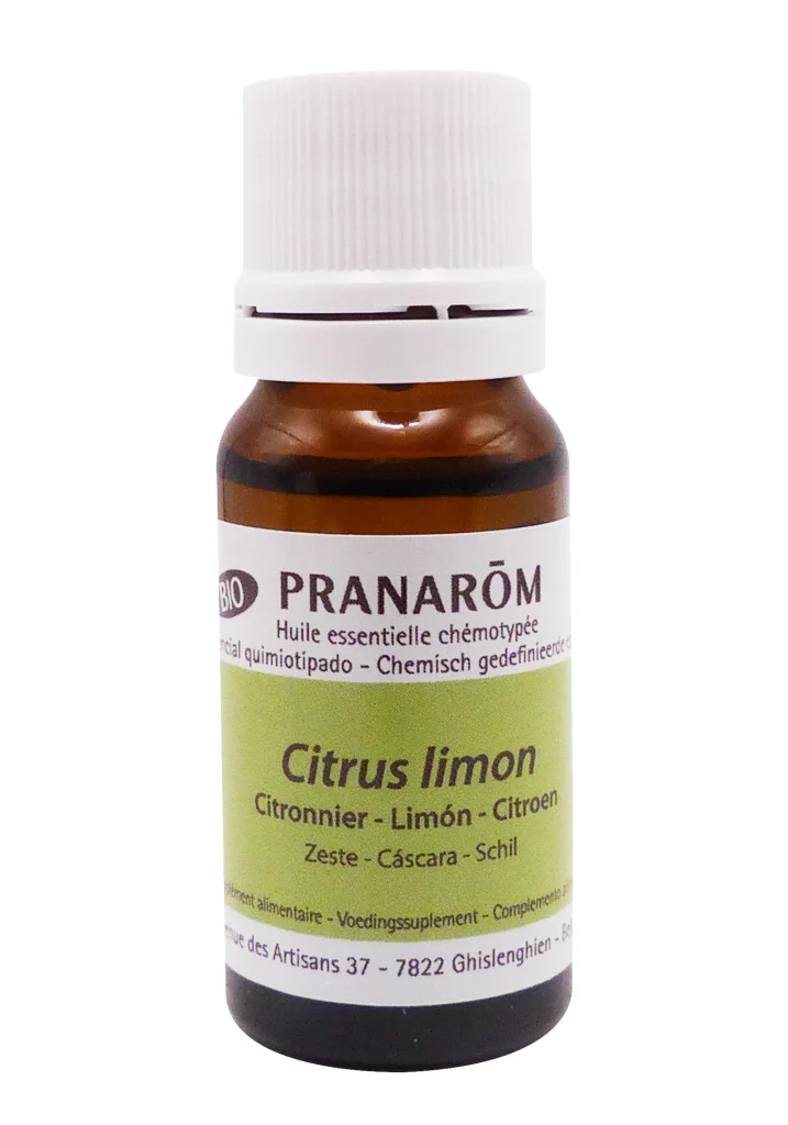 HUILE ESSENTIELLE CITRONNIER BIO 10ML PRANAROM 3 citrus lemon pranarom bio flacon