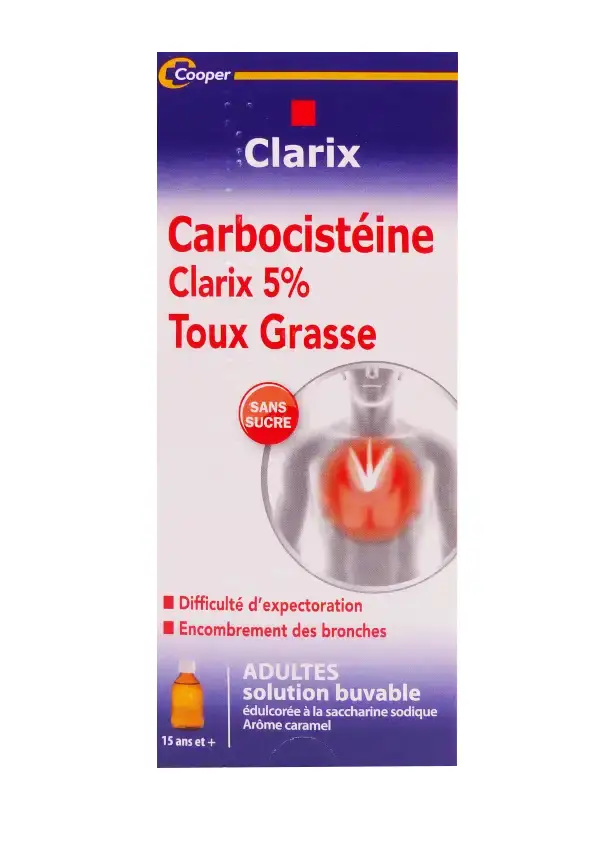 clarix carbocistéine sirop