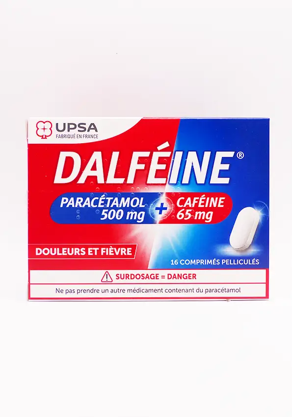 Dalféine paracetamol cafeine 16 comprimés pelliculés