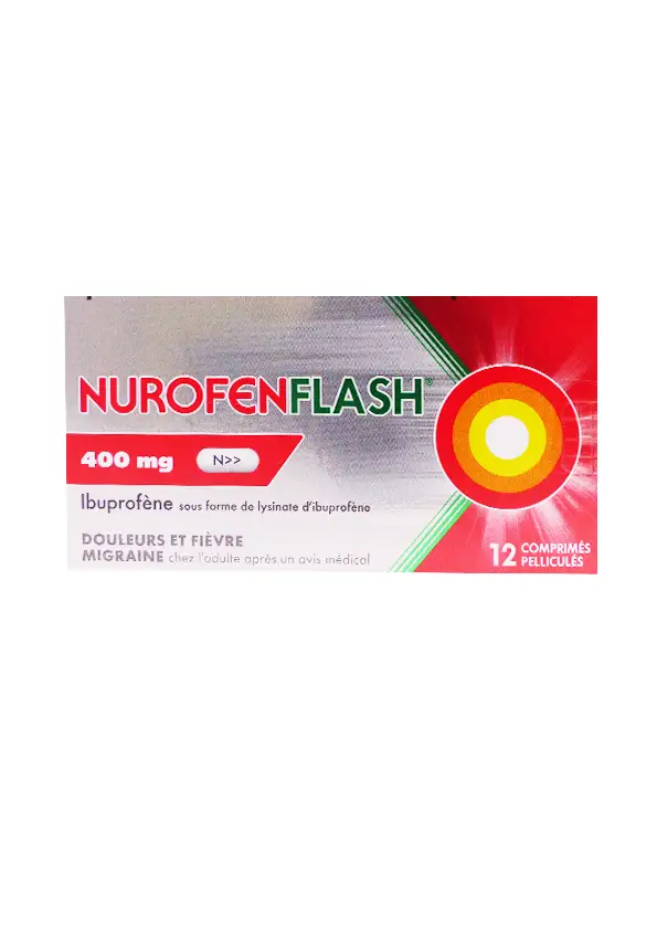 Nurofenflash ibuprofen 400mg 12 comprimés pelliculés