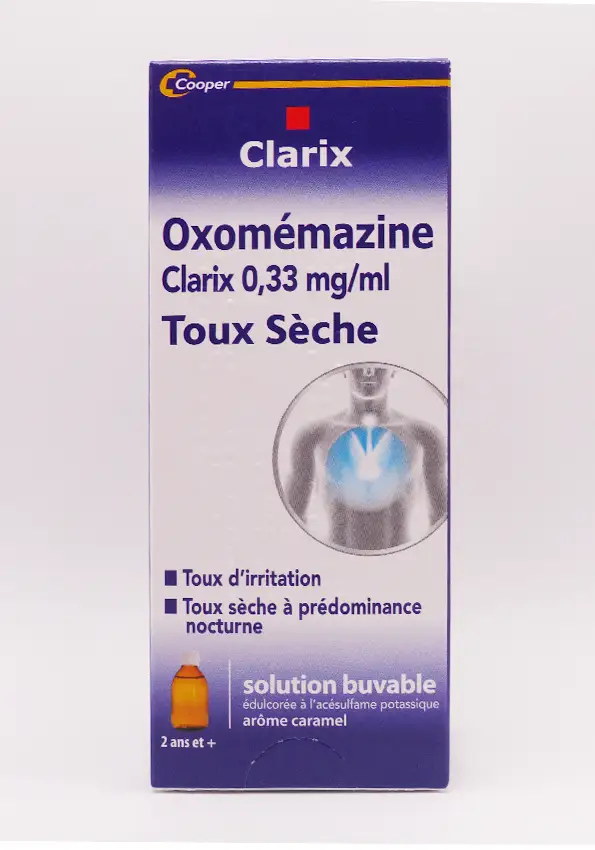 Clarix oxomémazine toux sèche 150 mL