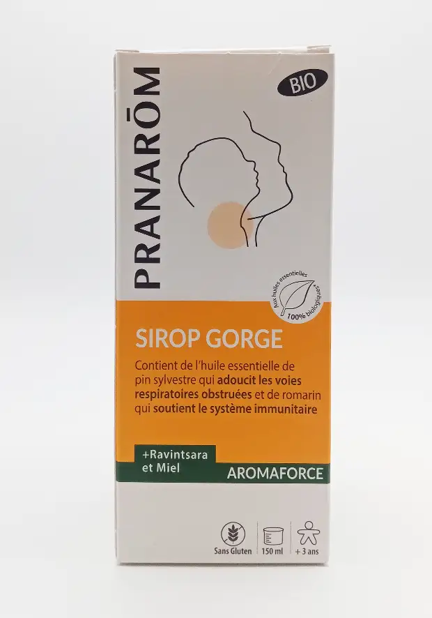 Sirop gorge bio aromaforce pranarom 150 mL